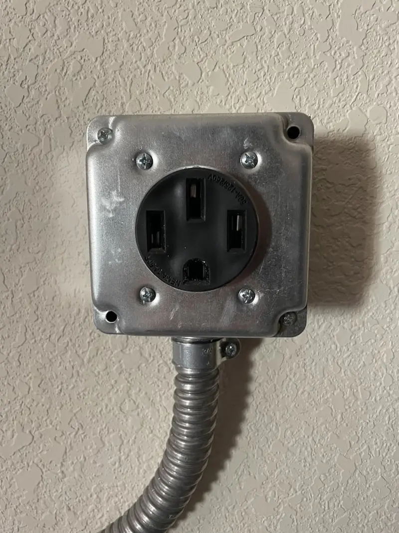 NEMA 14-50 outlet installed for Electrical Panel Upgrade in Cudahy