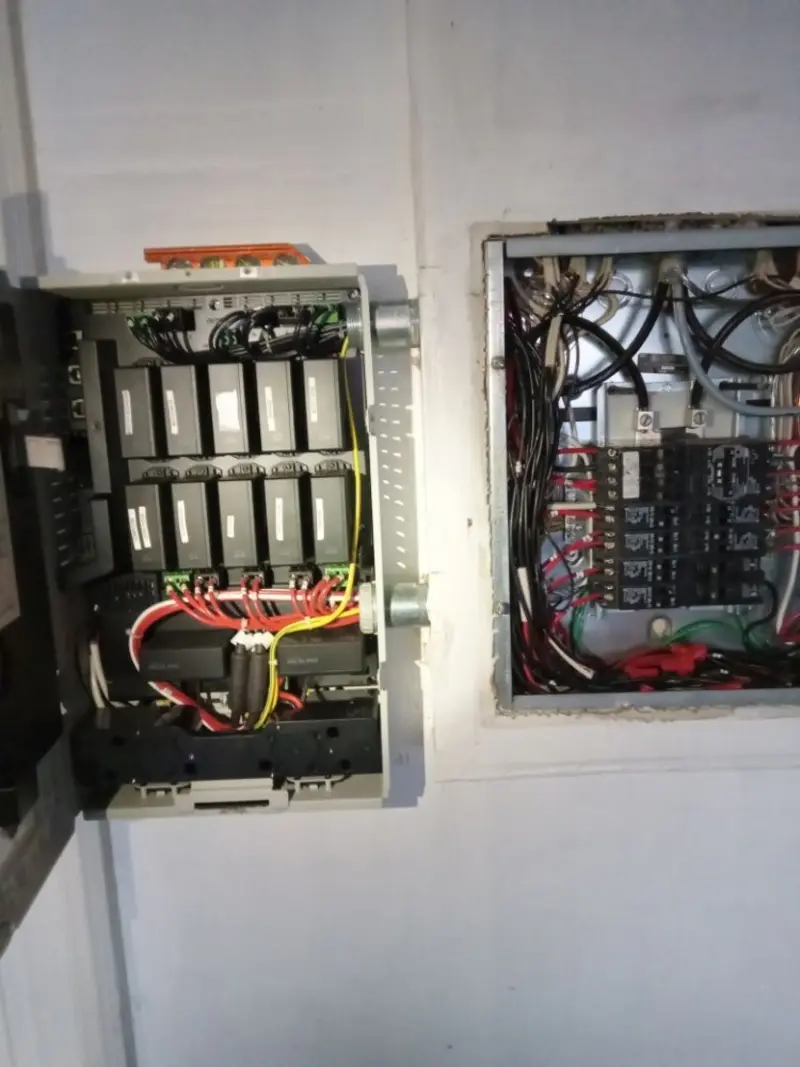 Electrical panel upgrade completed for Security Camera Wiring in Cudahy
